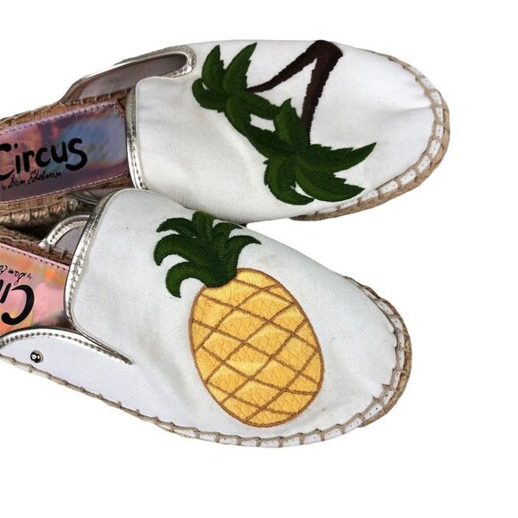Circus Sam Edelman Pinapple Palm Tree Espardille Flat Slip On Sandal - Picture 3 of 9